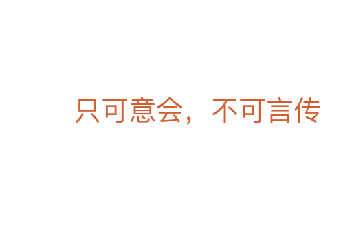 只可意会,不可言传
