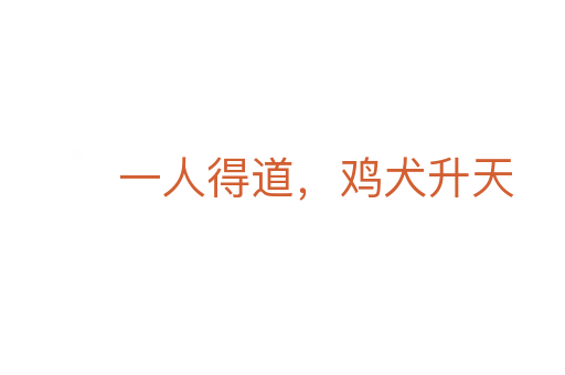 一人得道,鸡犬升天