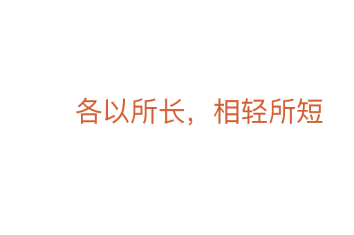 各以所长,相轻所短