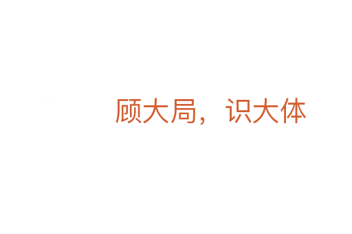 顾大局,识大体