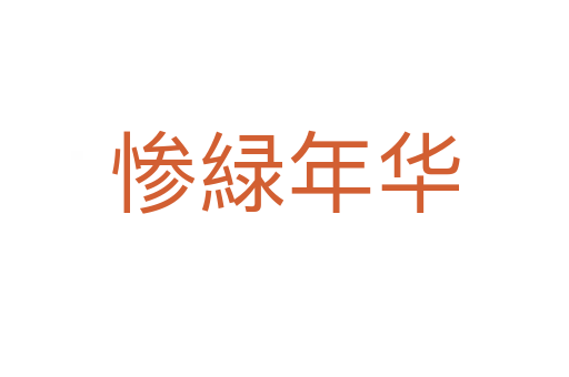 惨緑年华