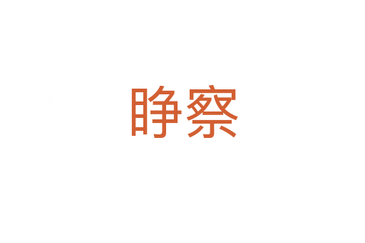 睁察