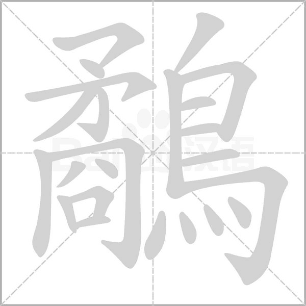 鷸的笔顺动画演示